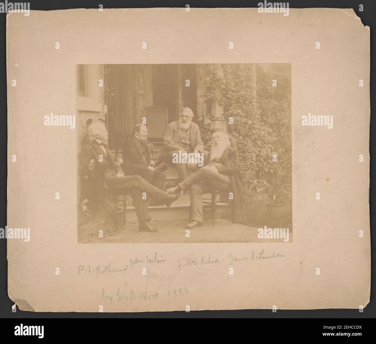 P.F. Rothermel, John Sartain, F. de B. Richards, (y) James R. Lambdin - Geo. B. Madera 1888. Foto de stock