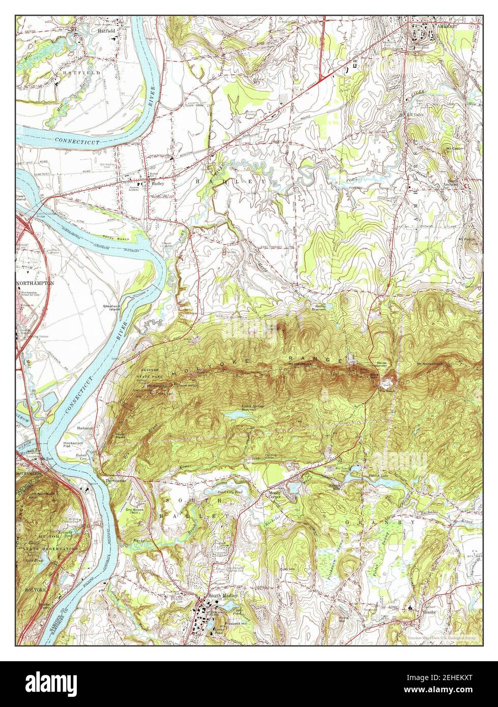 Mapa de holyoke massachusetts fotografías e imágenes de alta resolución