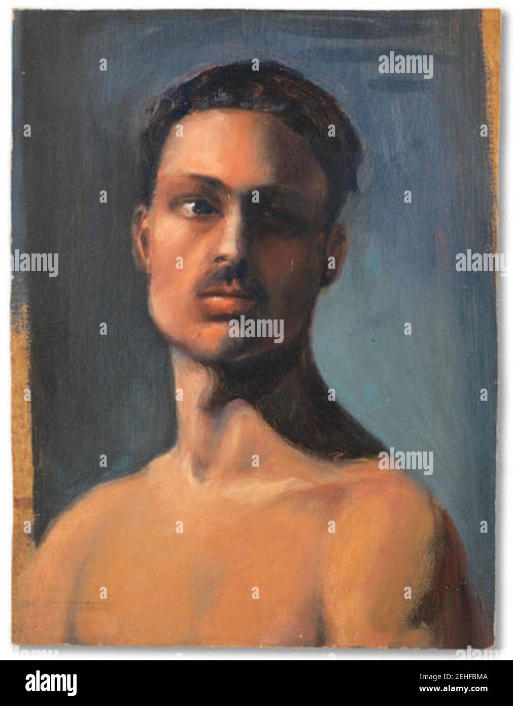 Pintura de Khalil-Gibran titulada Retrato de Rihani Fotografía de stock -  Alamy