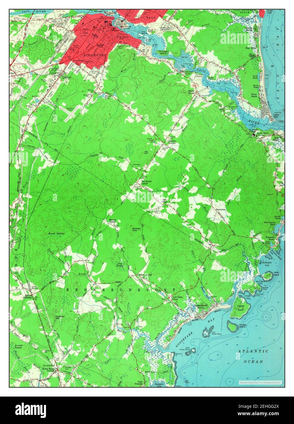 Mapa de biddeford fotografías e imágenes de alta resolución Alamy