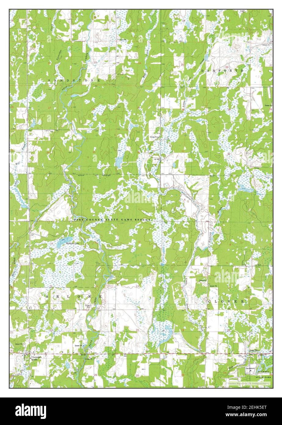 Mapa de cloverdale Imágenes recortadas de stock Alamy