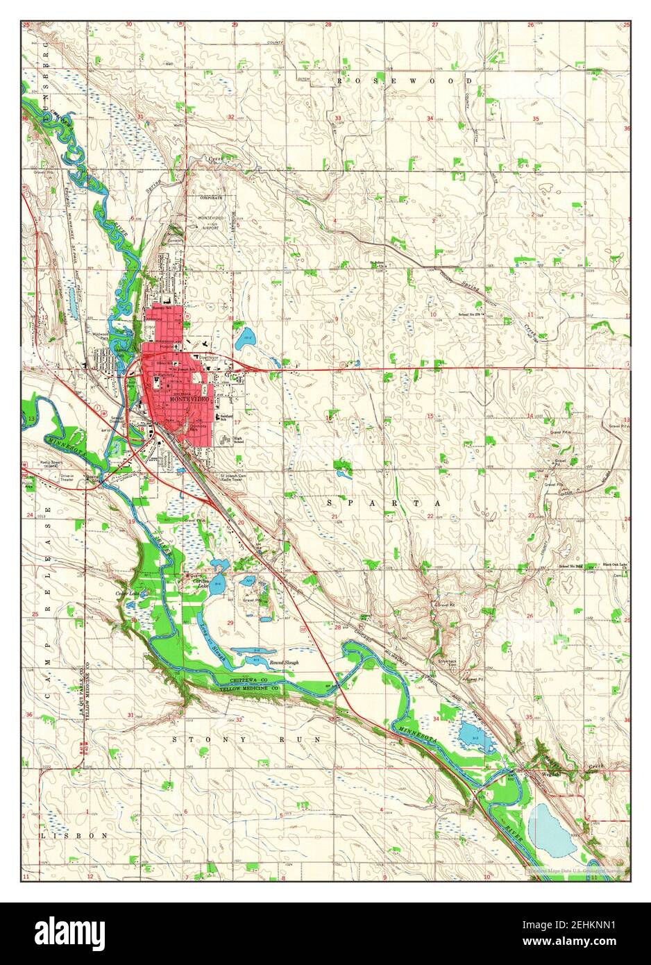 Mapa de montevideo minnesota fotografías e imágenes de alta resolución