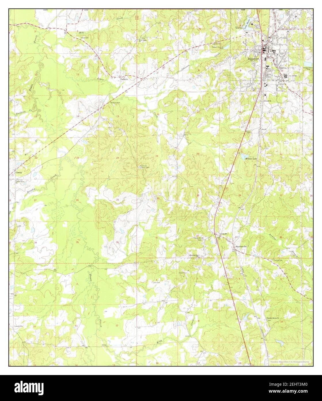 Mapa de hazlehurst mississippi Imágenes recortadas de stock Alamy
