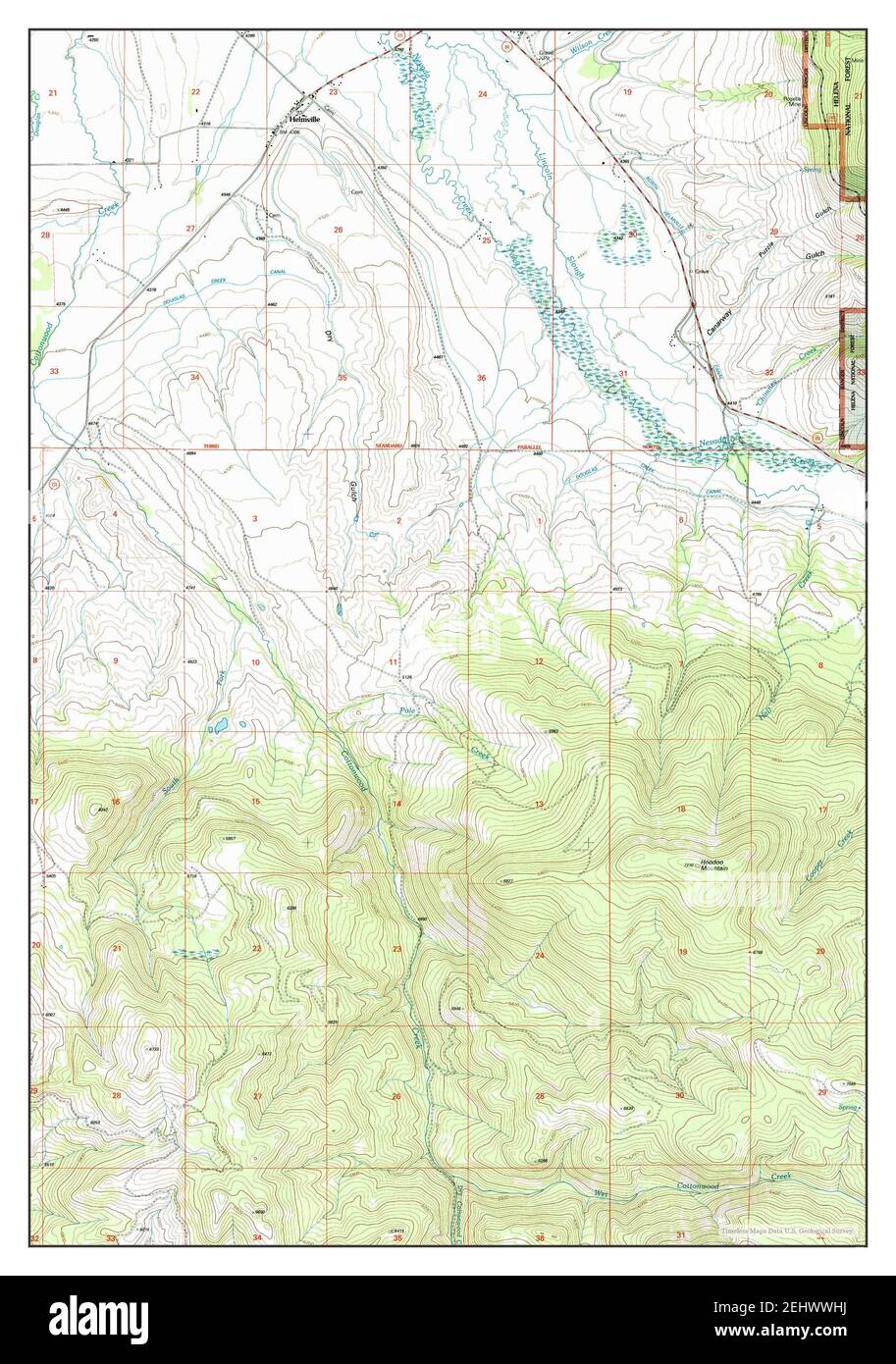 Mapa de helmville Imágenes recortadas de stock Alamy