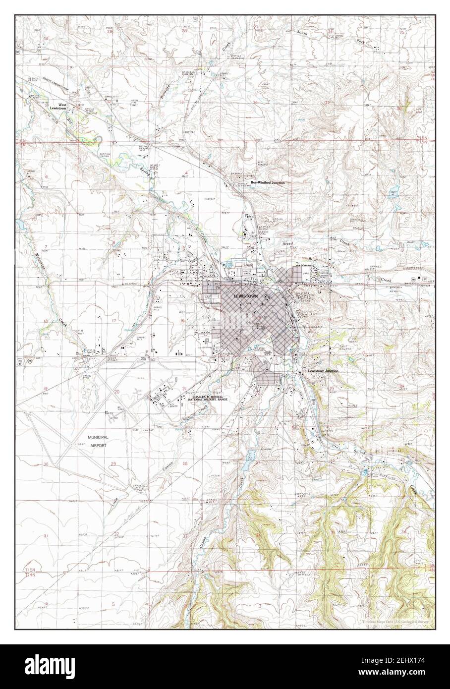 Mapa de lewistown montana fotografías e imágenes de alta resolución Alamy