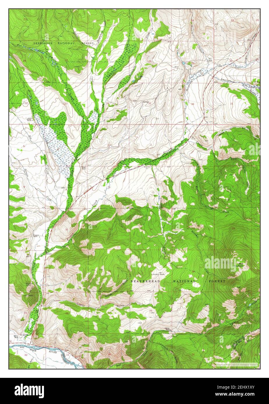 Lincoln montana mapa fotografías e imágenes de alta resolución - Alamy