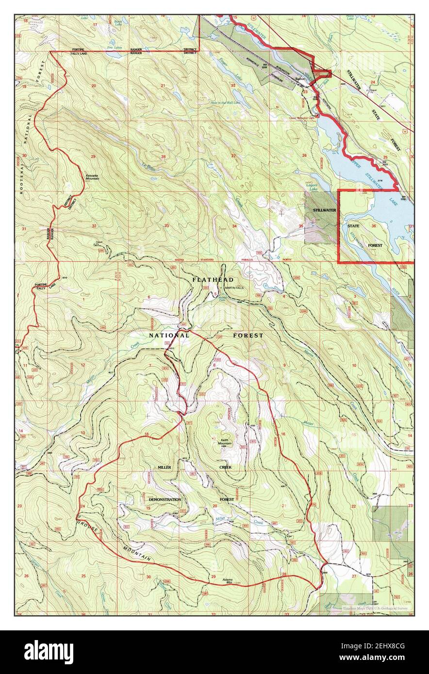 Radnor, Montana, MAP 1994, 1:24000, Estados Unidos de América por Timeless Maps, data U.S. Geological Survey Foto de stock