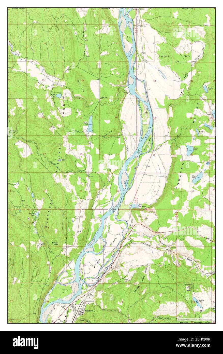 Mapa de rexford Imágenes recortadas de stock Alamy