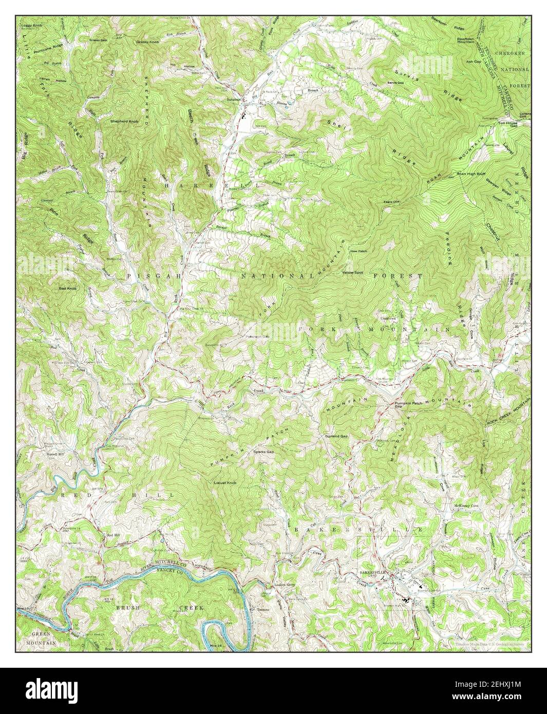Mapa de bakersville fotografías e imágenes de alta resolución Alamy