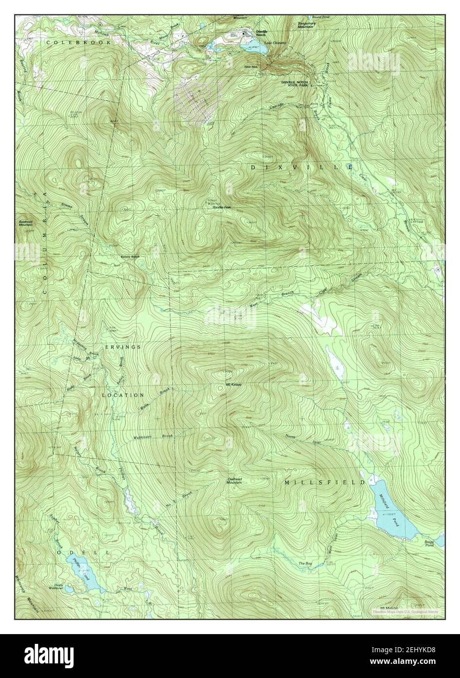 Mapa de dixville notch fotografías e imágenes de alta resolución Alamy