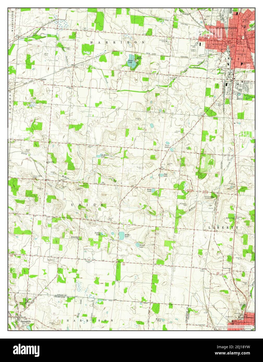 Bellefontaine ohio mapa fotografías e imágenes de alta resolución Alamy