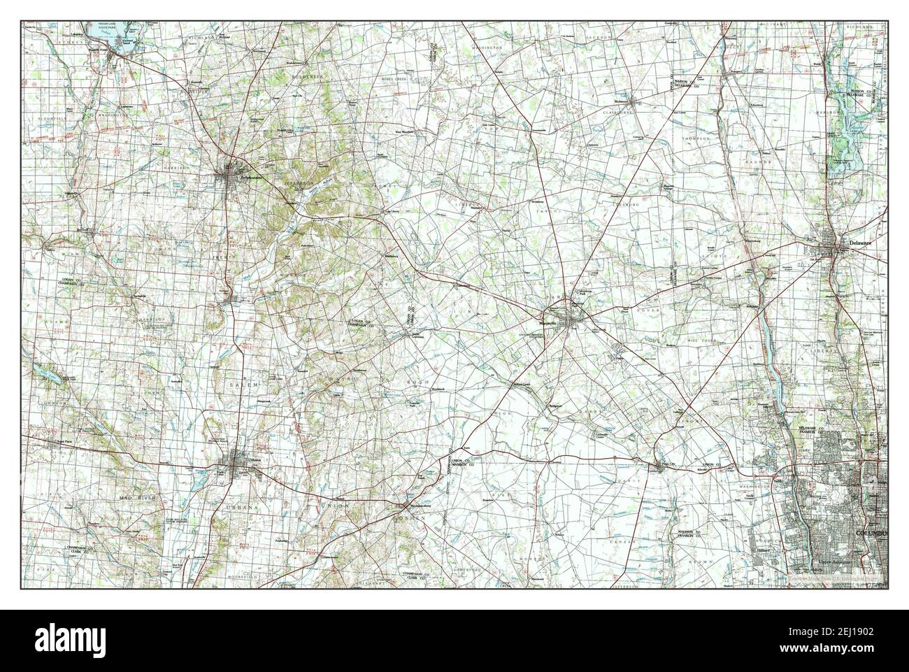 Bellefontaine ohio mapa fotografías e imágenes de alta resolución Alamy