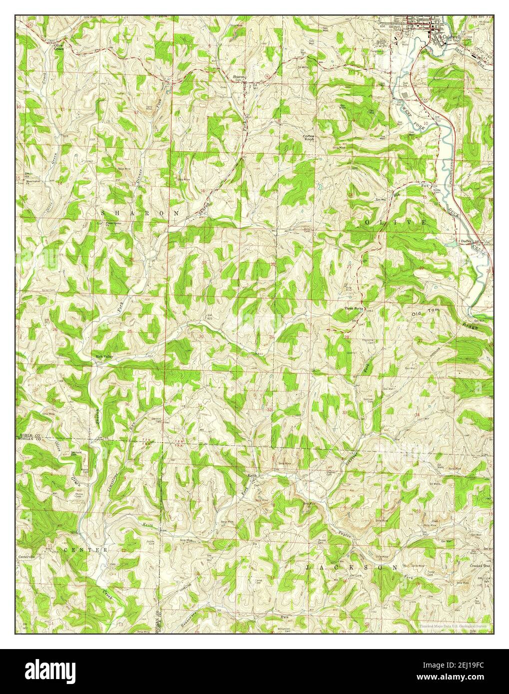 Mapa de caldwell ohio fotografías e imágenes de alta resolución Alamy