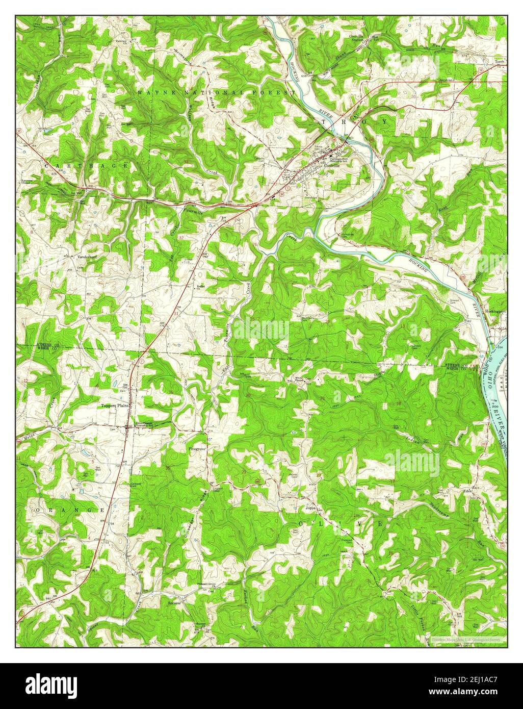 Mapa de coolville ohio fotografías e imágenes de alta resolución Alamy