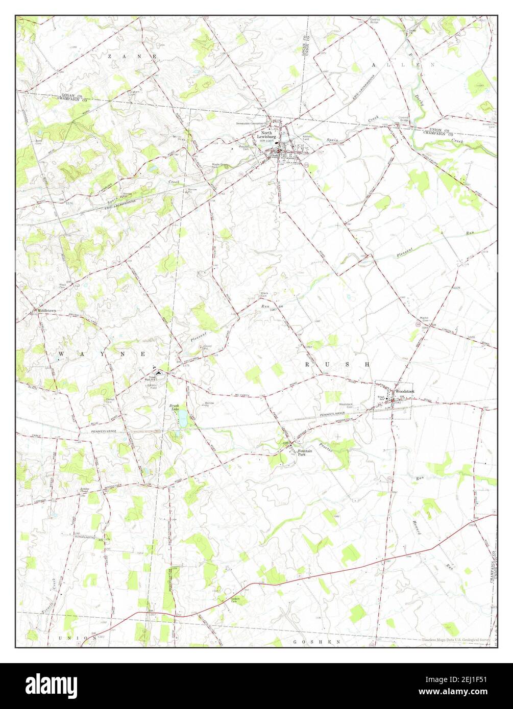 Mapa de lewisburg fotografías e imágenes de alta resolución Alamy