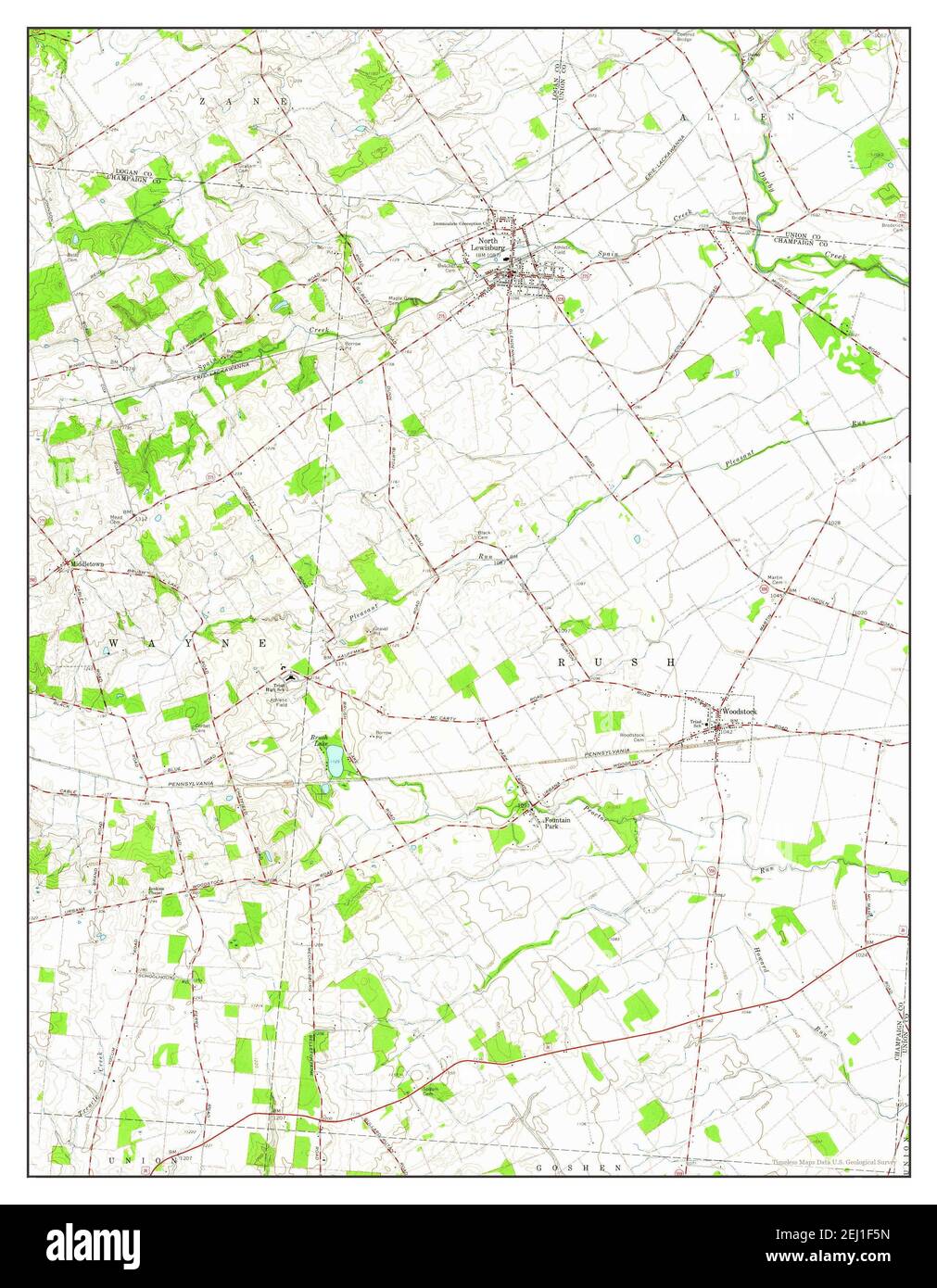 Mapa de lewisburg fotografías e imágenes de alta resolución Alamy