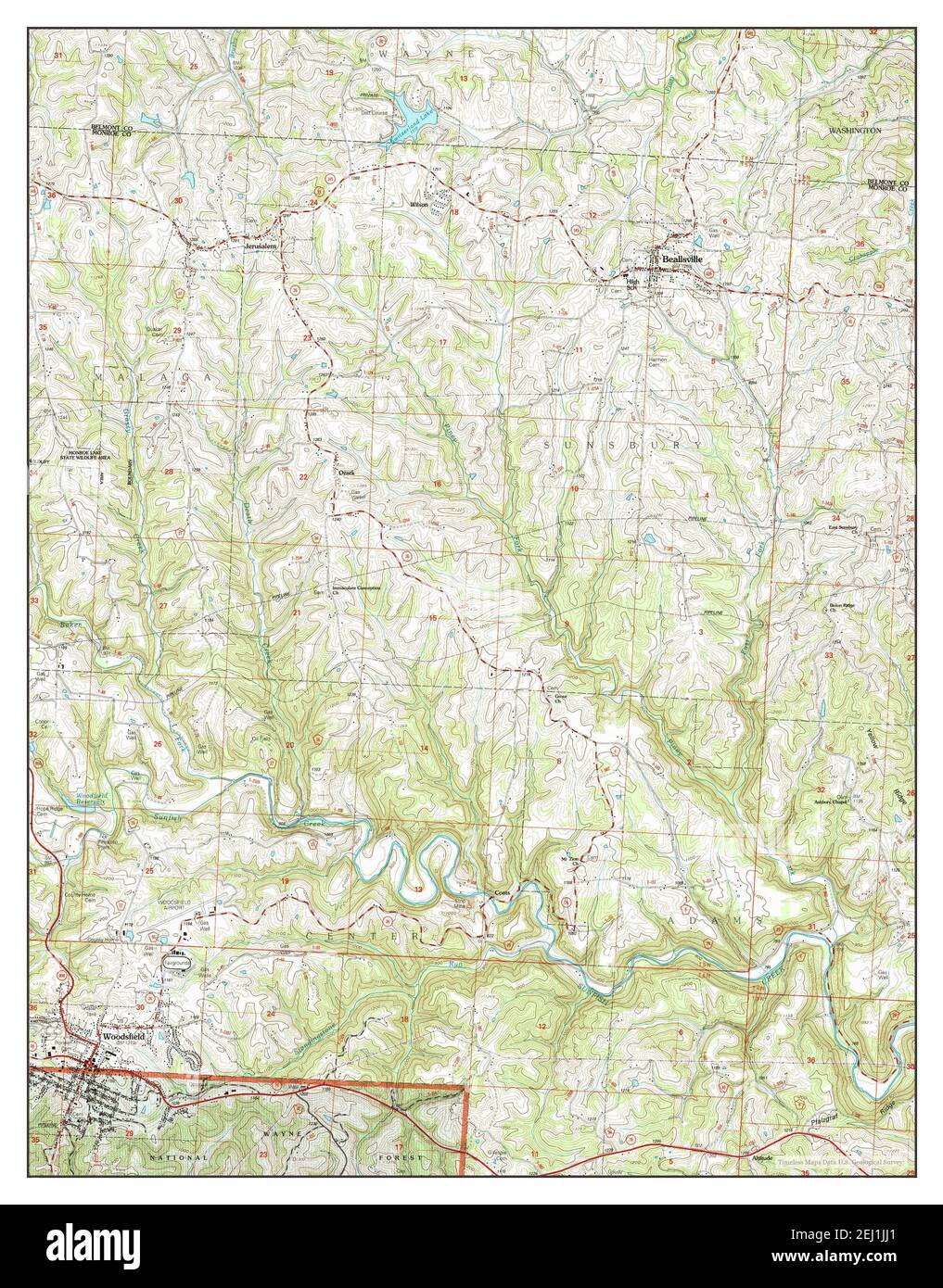 Mapa de woodsfield ohio fotografías e imágenes de alta resolución Alamy
