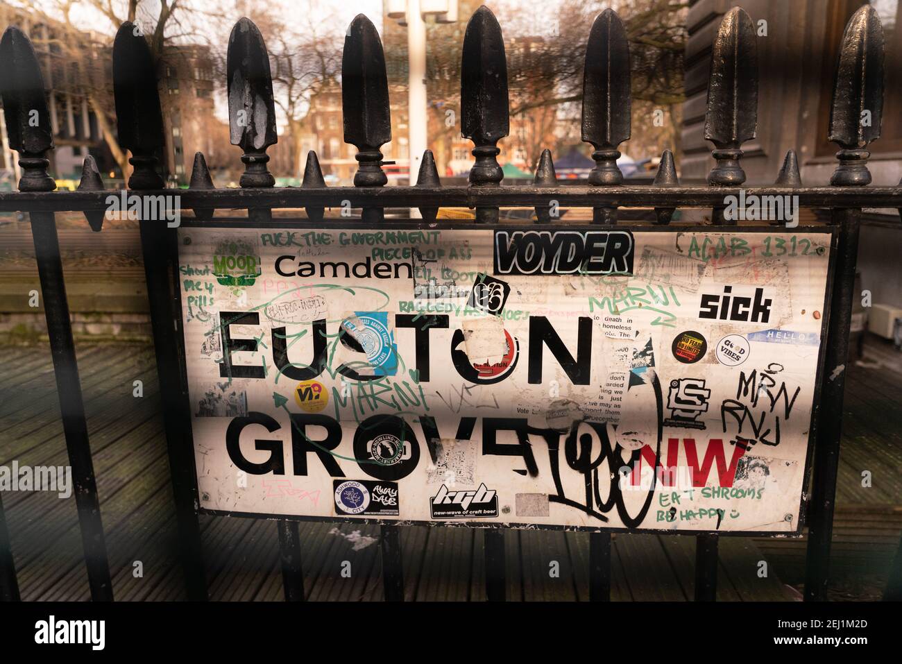 Estación Euston, camden, londres, inglaterra Foto de stock