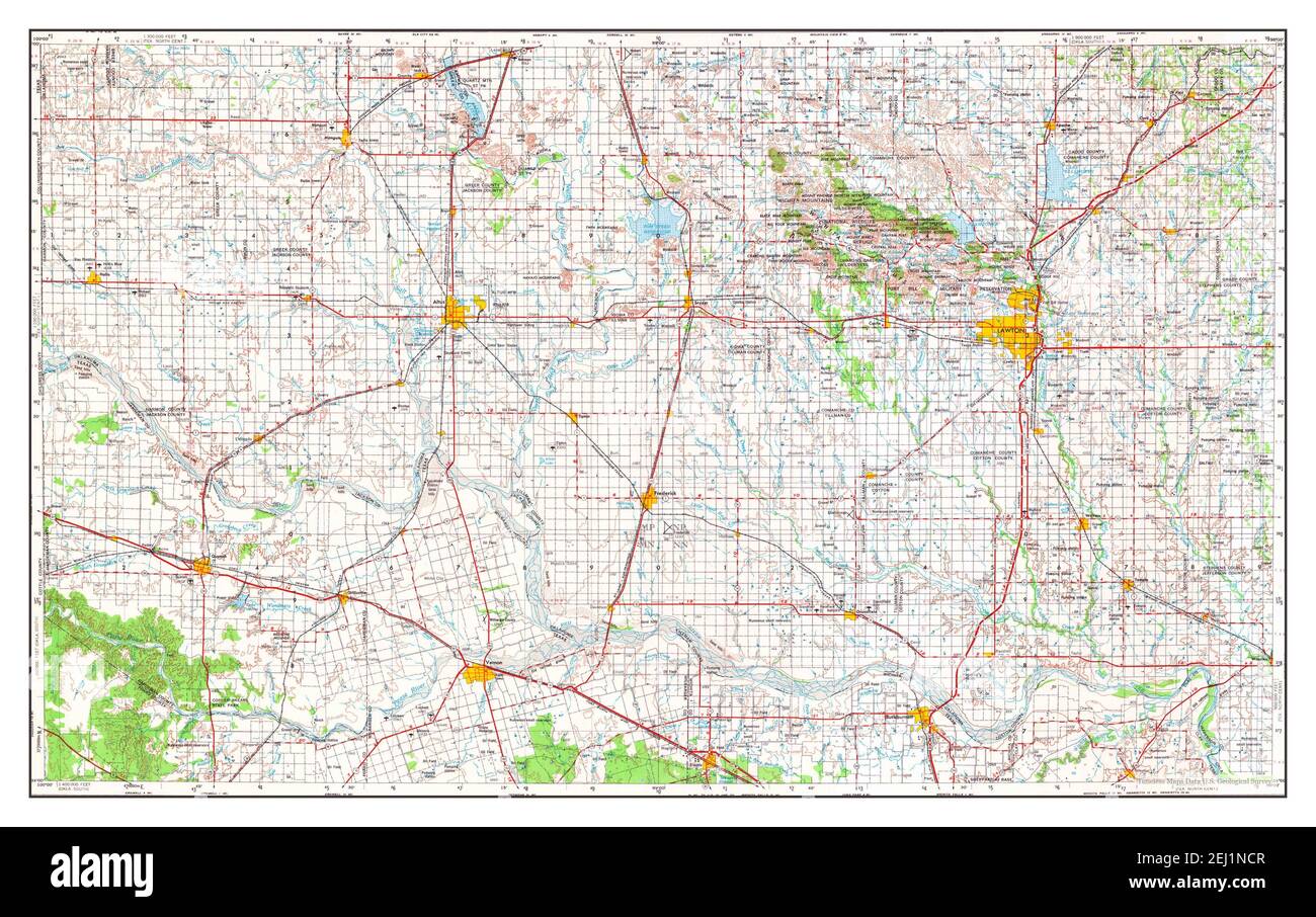 Mapa De Lawton Oklahoma Fotografías E Imágenes De Alta Resolución Alamy 6896