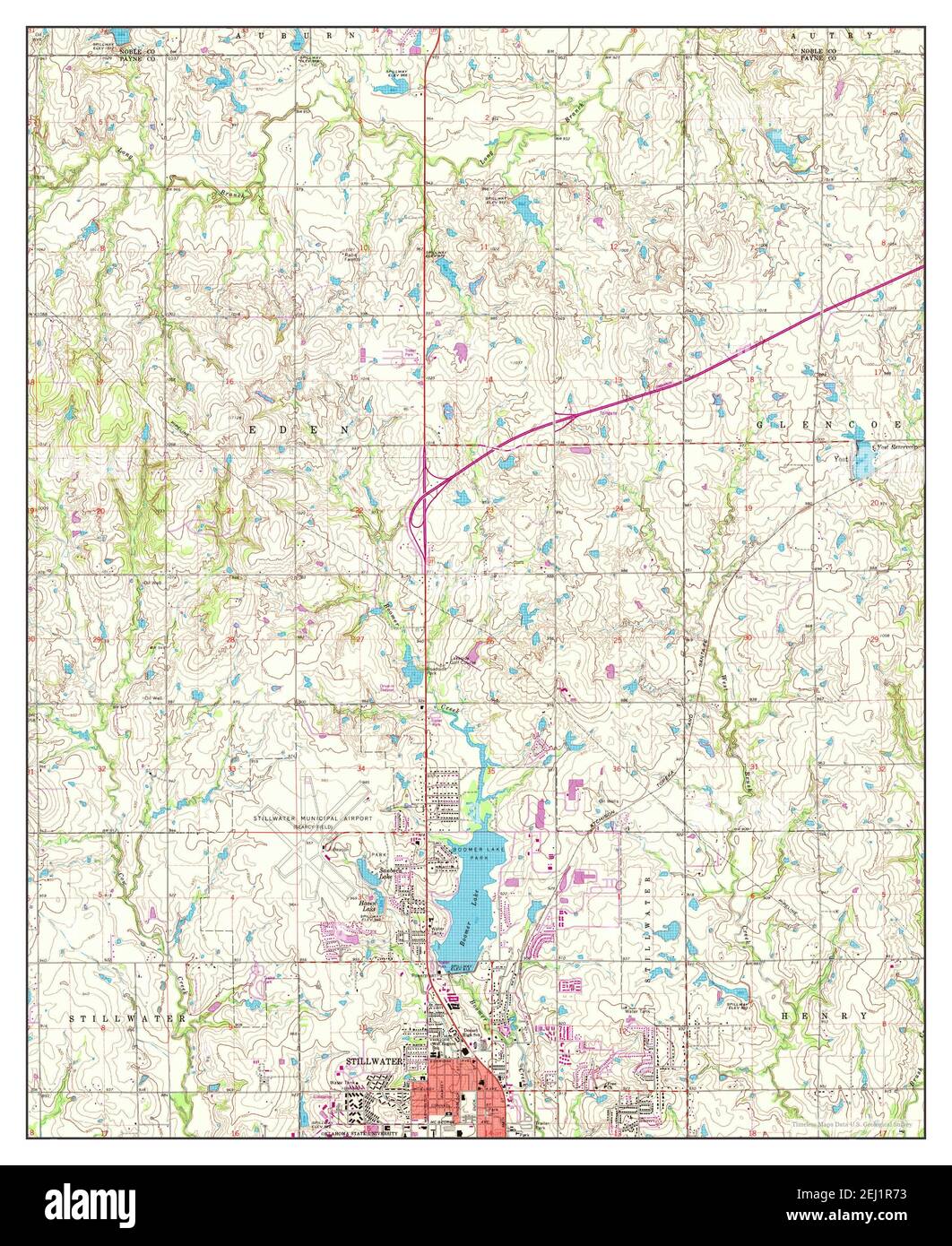 Mapa de stillwater oklahoma Imágenes recortadas de stock Alamy