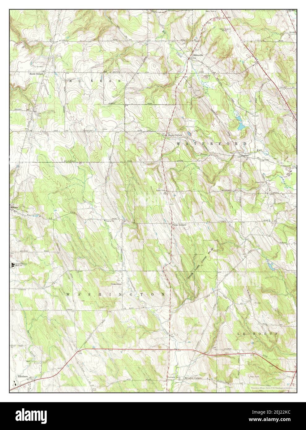Mapa de cambridge springs fotografías e imágenes de alta resolución Alamy