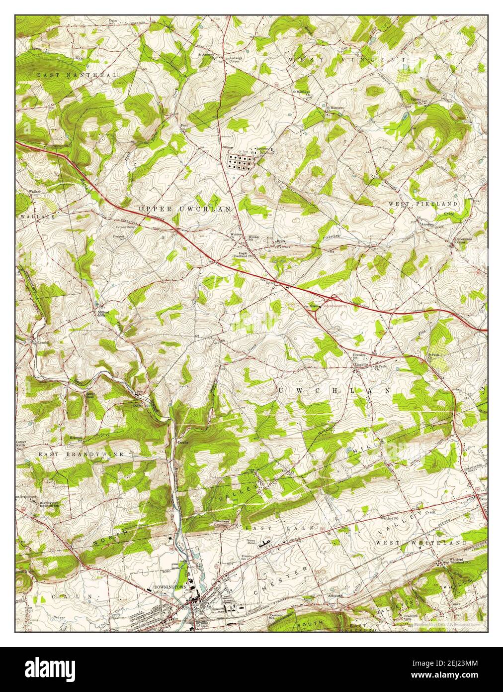 Mapa de downingtown fotografías e imágenes de alta resolución Alamy