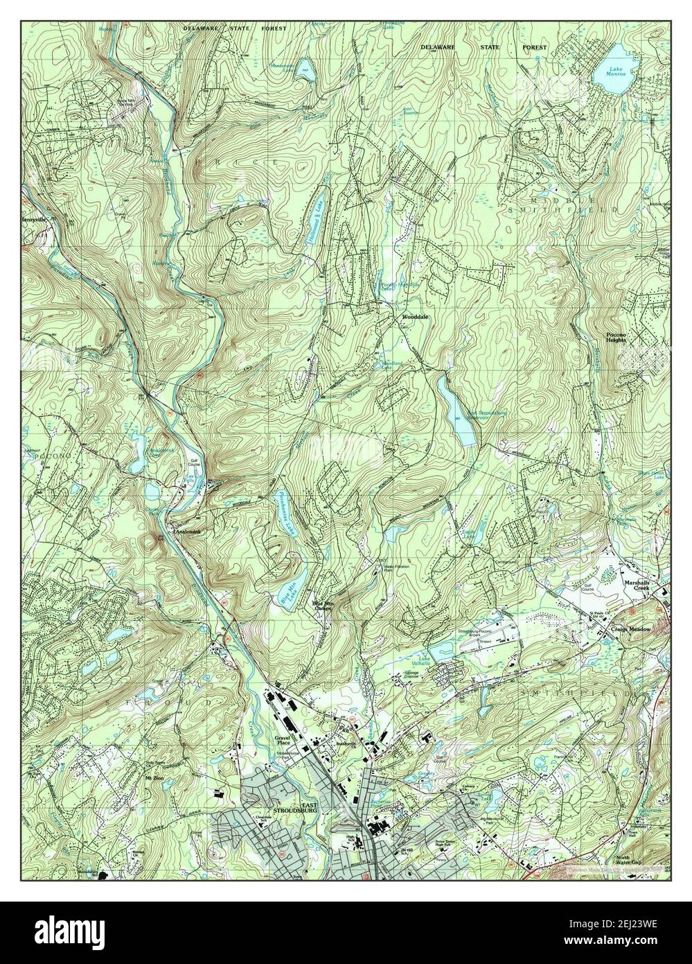 Mapa de east stroudsburg fotografías e imágenes de alta resolución Alamy