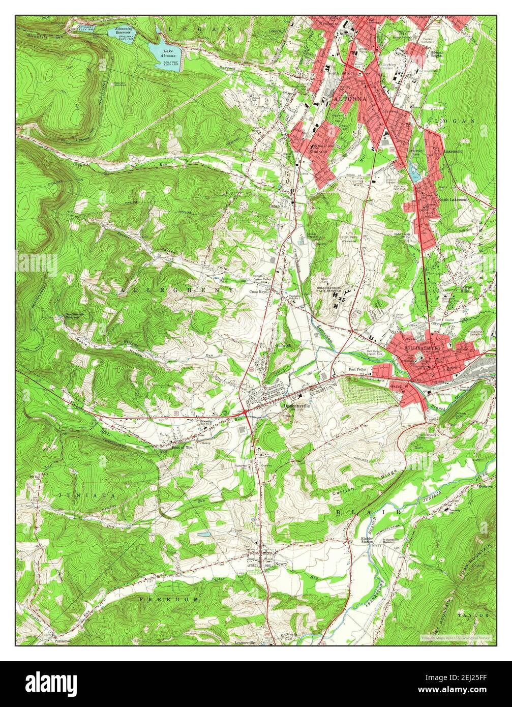 Mapa de hollidaysburg fotografías e imágenes de alta resolución Alamy