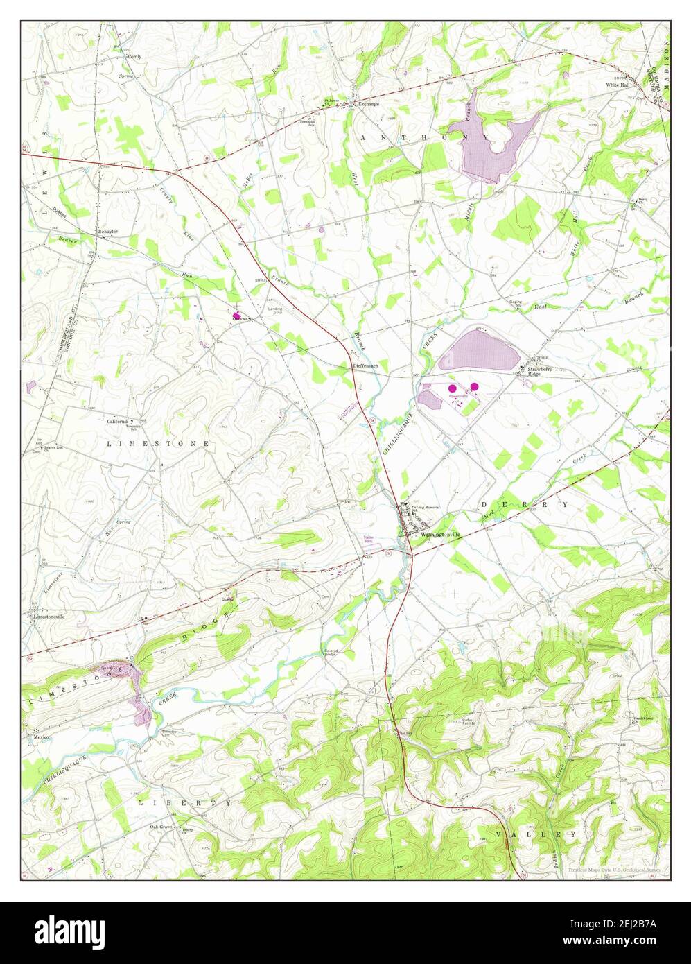 Mapa de washingtonville Imágenes recortadas de stock - Alamy