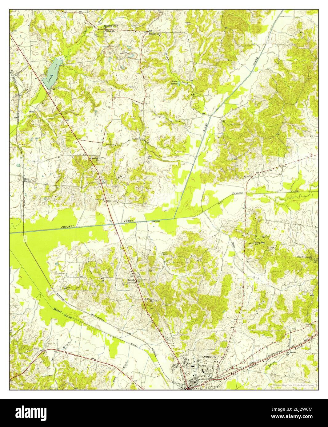 Mapa de huntingdon Imágenes recortadas de stock Alamy