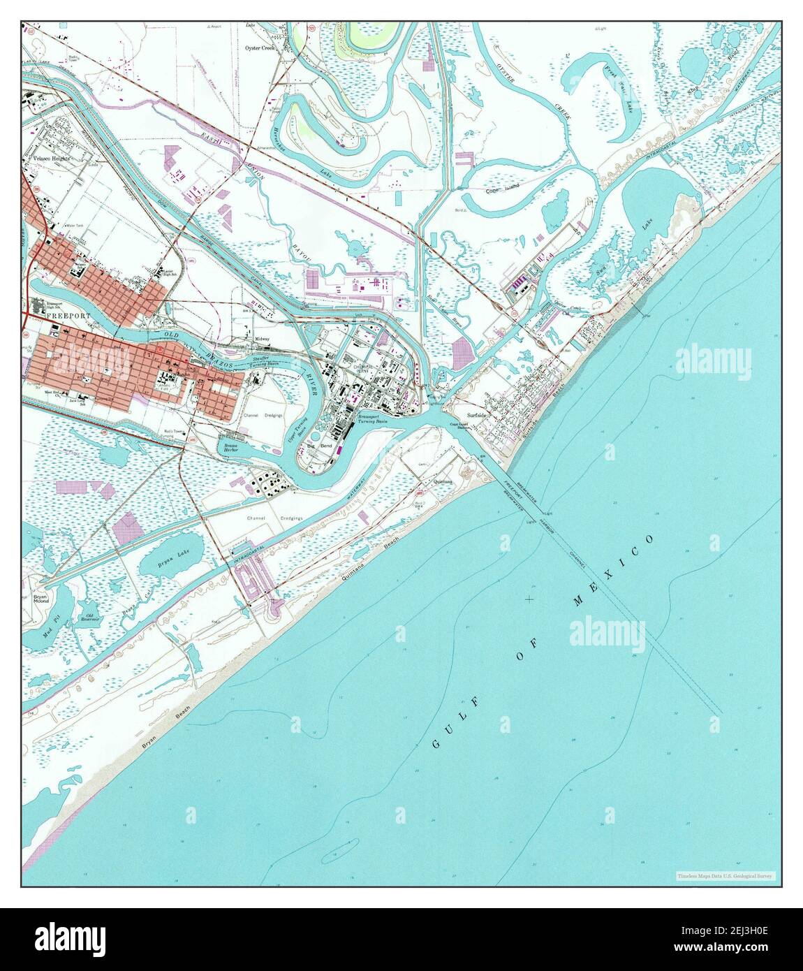 Freeport Texas Map 1964 1 24000 Estados Unidos De America Por Timeless Maps Data U S Geological Survey 2ej3h0e 