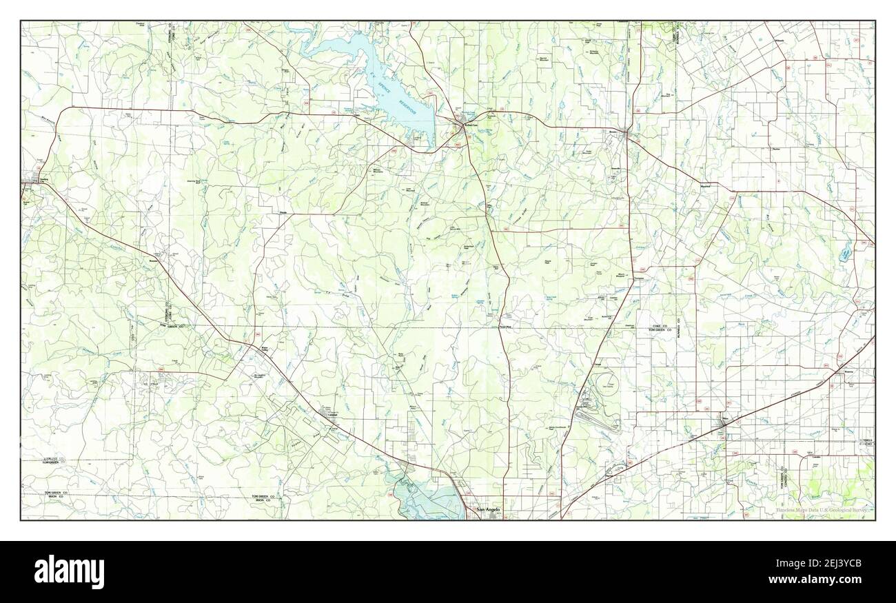 Mapa de robert lee texas Imágenes recortadas de stock Alamy