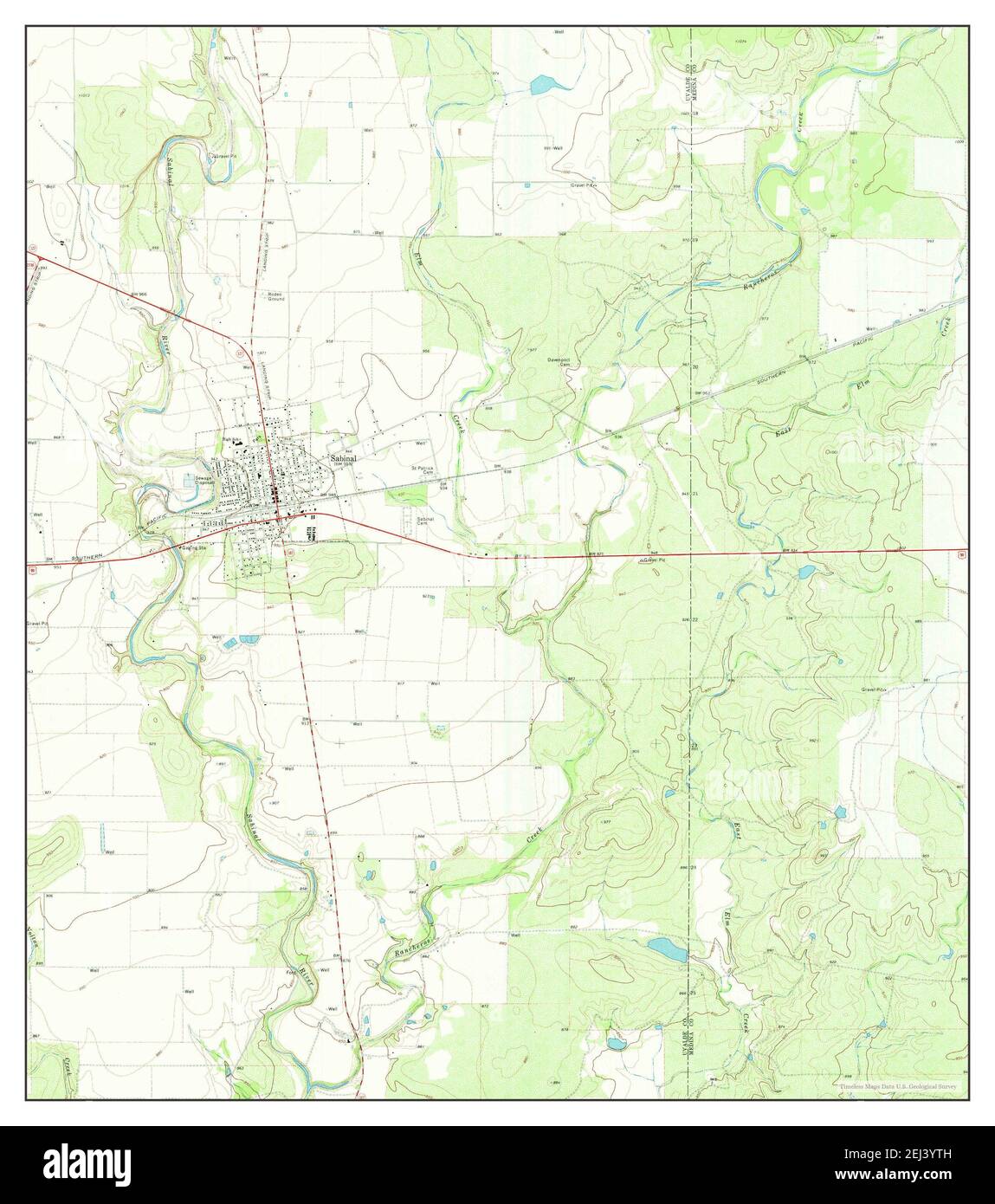 Mapa De Sabinal Texas Fotos e Imágenes de stock Alamy