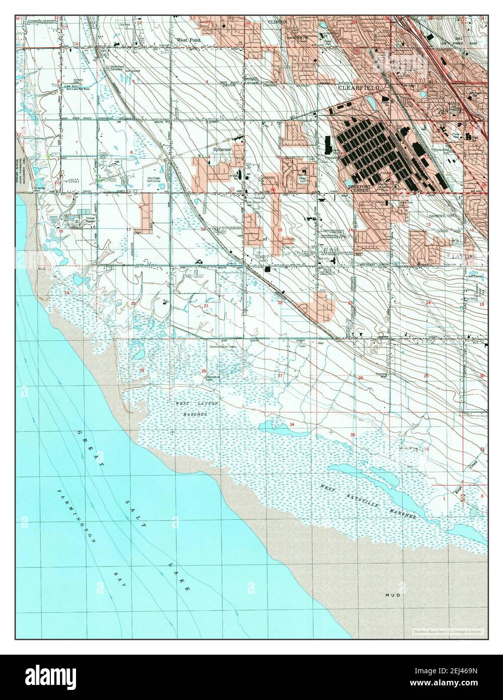 Mapa de clearfield utah fotografías e imágenes de alta resolución Alamy