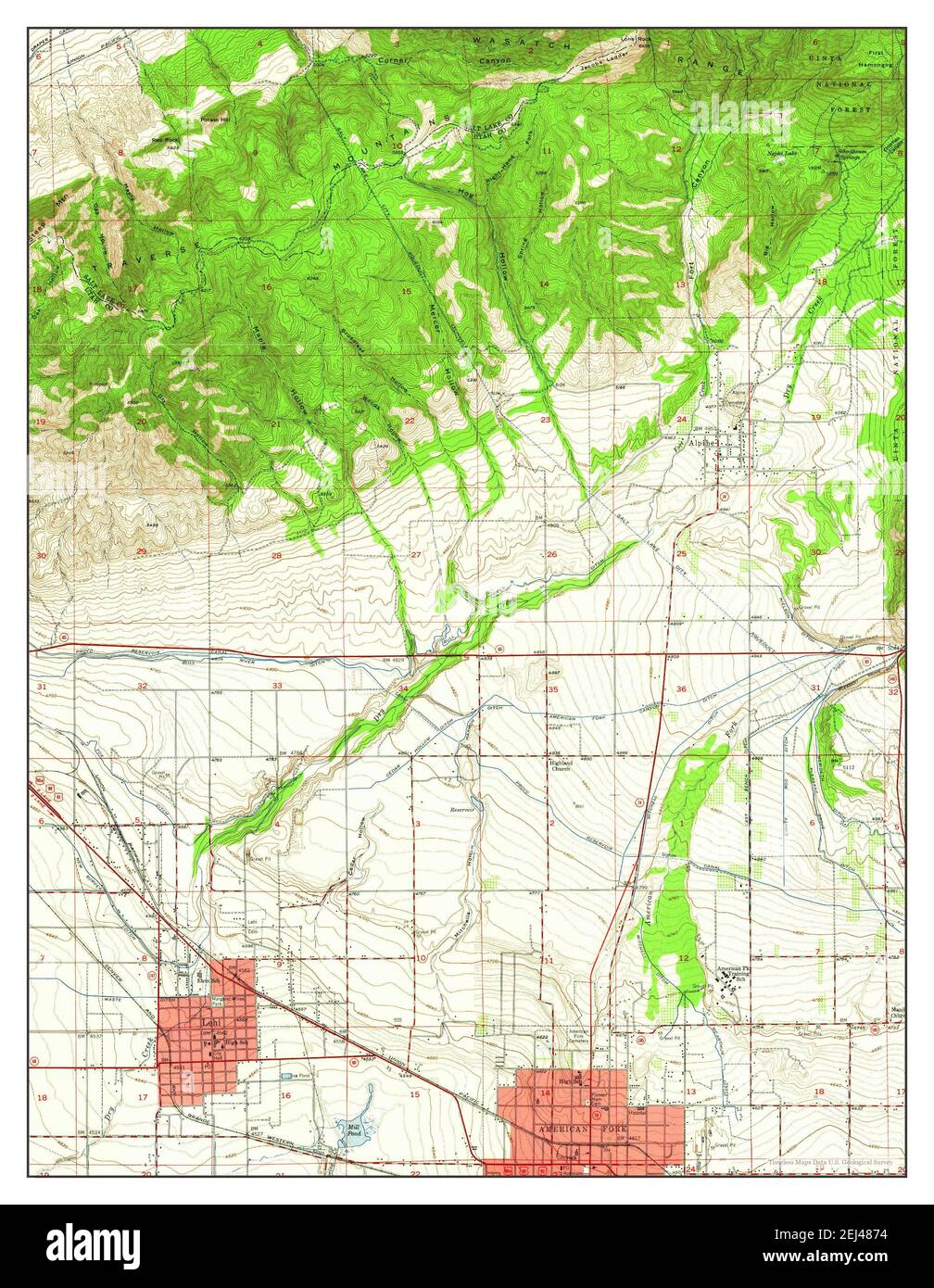 Mapa de utah lehi fotografías e imágenes de alta resolución Alamy