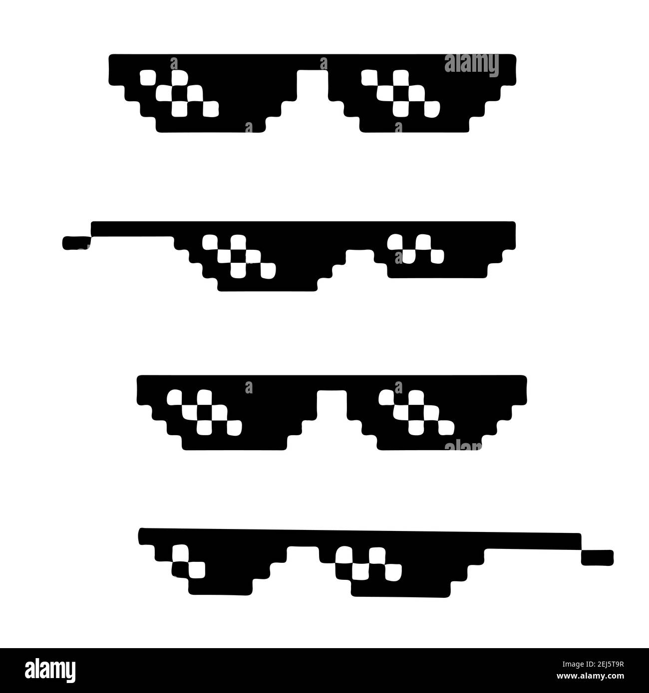 Gafas de sol pixel art Imágenes vectoriales de stock - Alamy