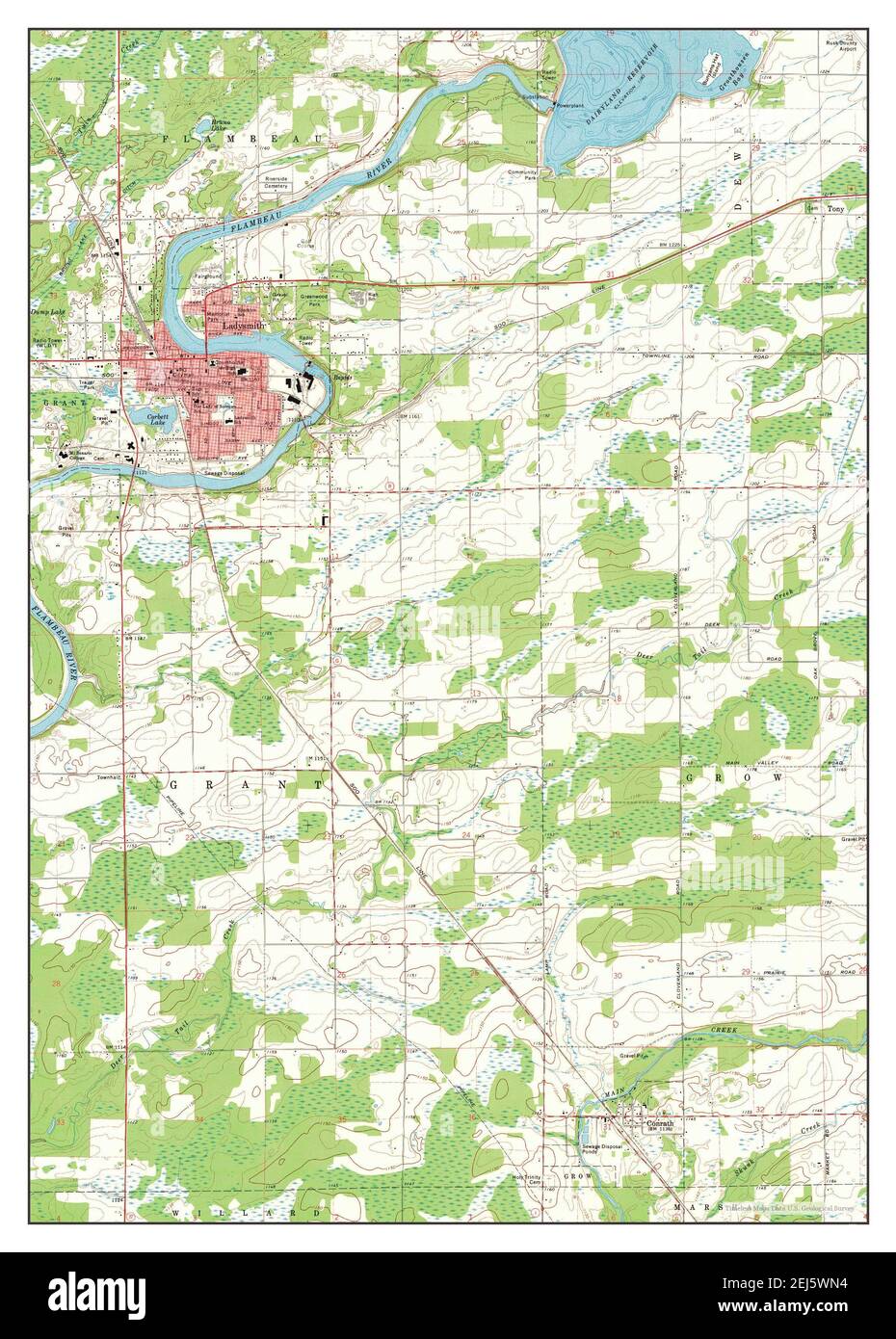 Ladysmith, wisconsin, mapa fotografías e imágenes de alta resolución