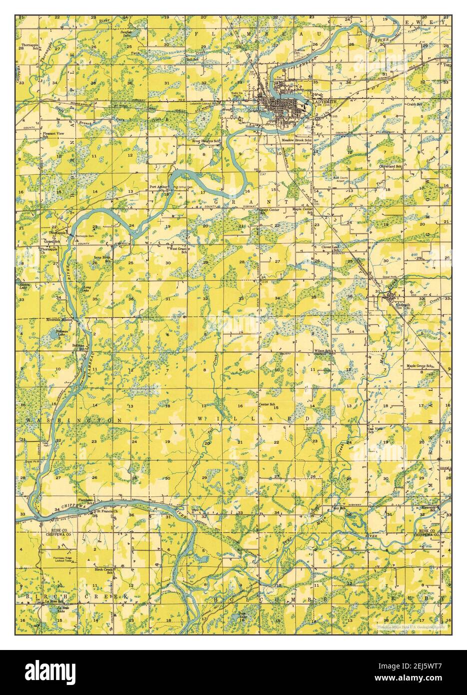 Mapa de ladysmith wisconsin fotografías e imágenes de alta resolución