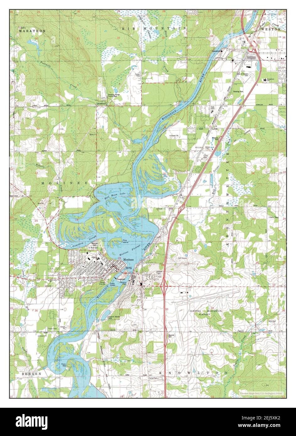 Mapa de mosinee wisconsin fotografías e imágenes de alta resolución Alamy