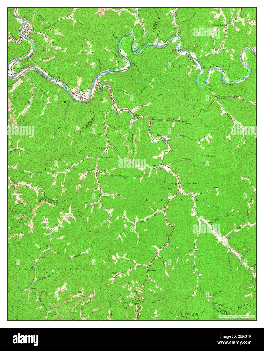 Mapa de gilbert virginia occidental fotografías e imágenes de alta