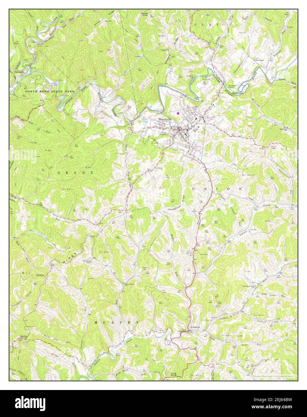 Mapa de harrisville Imágenes recortadas de stock Alamy
