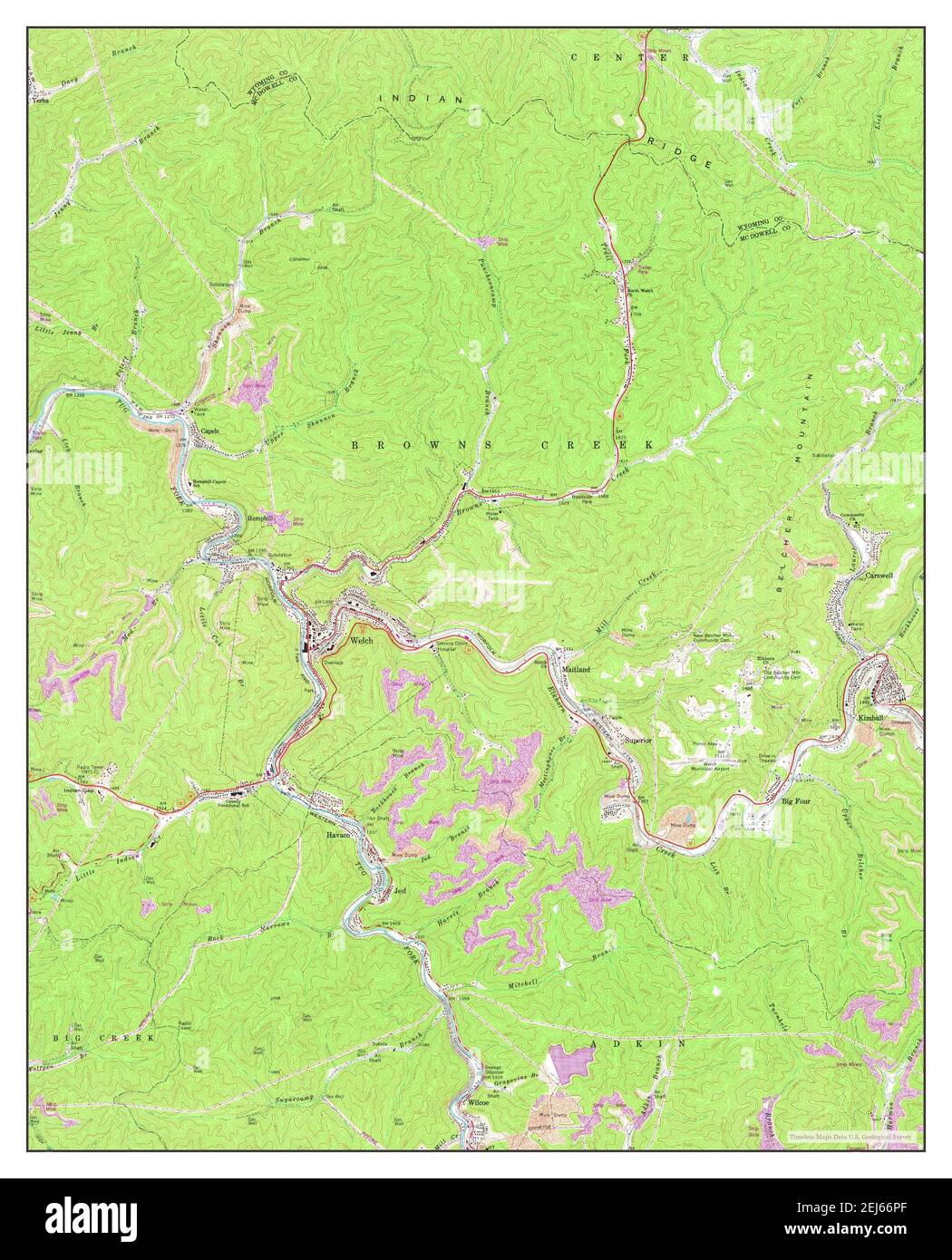 Welch west virginia mapa fotografías e imágenes de alta resolución Alamy