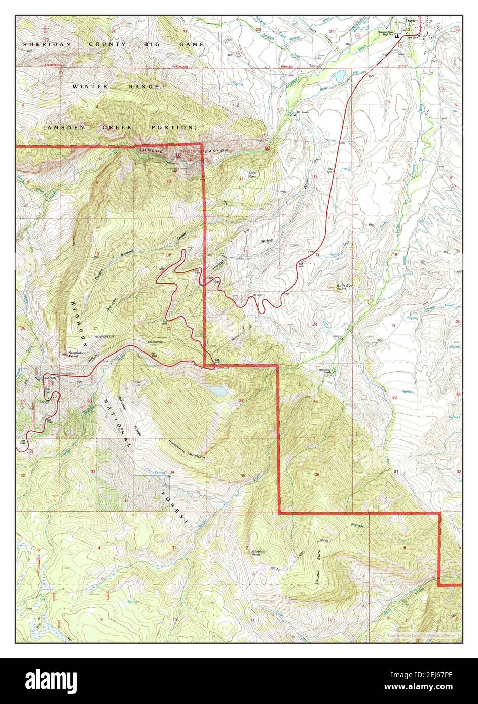 Mapa de dayton wyoming fotografías e imágenes de alta resolución Alamy