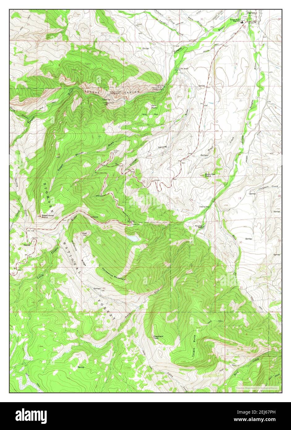 Mapa de dayton wyoming fotografías e imágenes de alta resolución Alamy