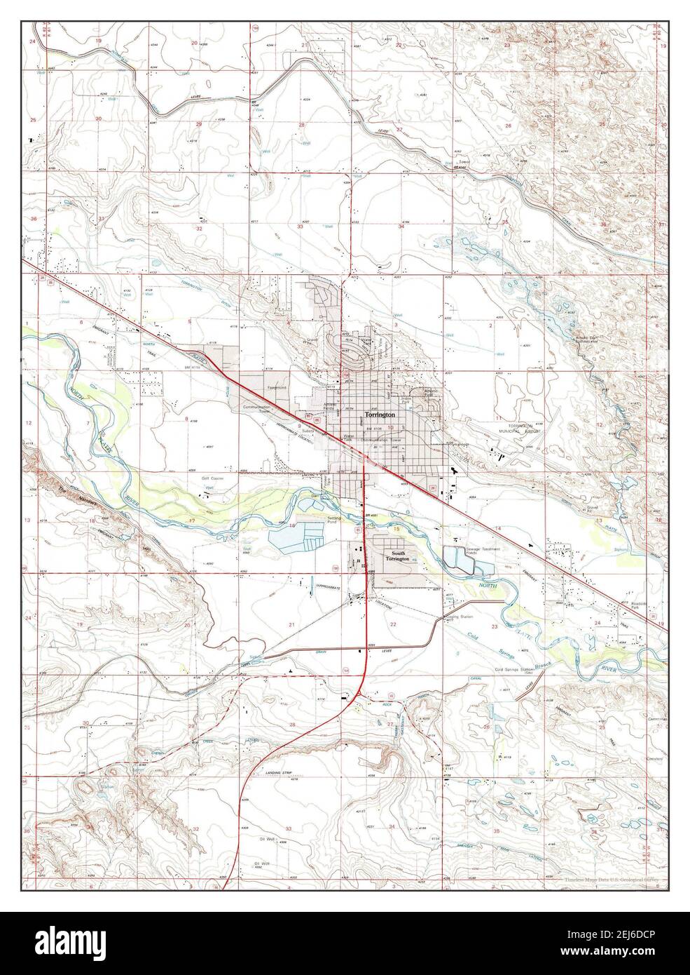 Mapa de torrington wyoming fotografías e imágenes de alta resolución