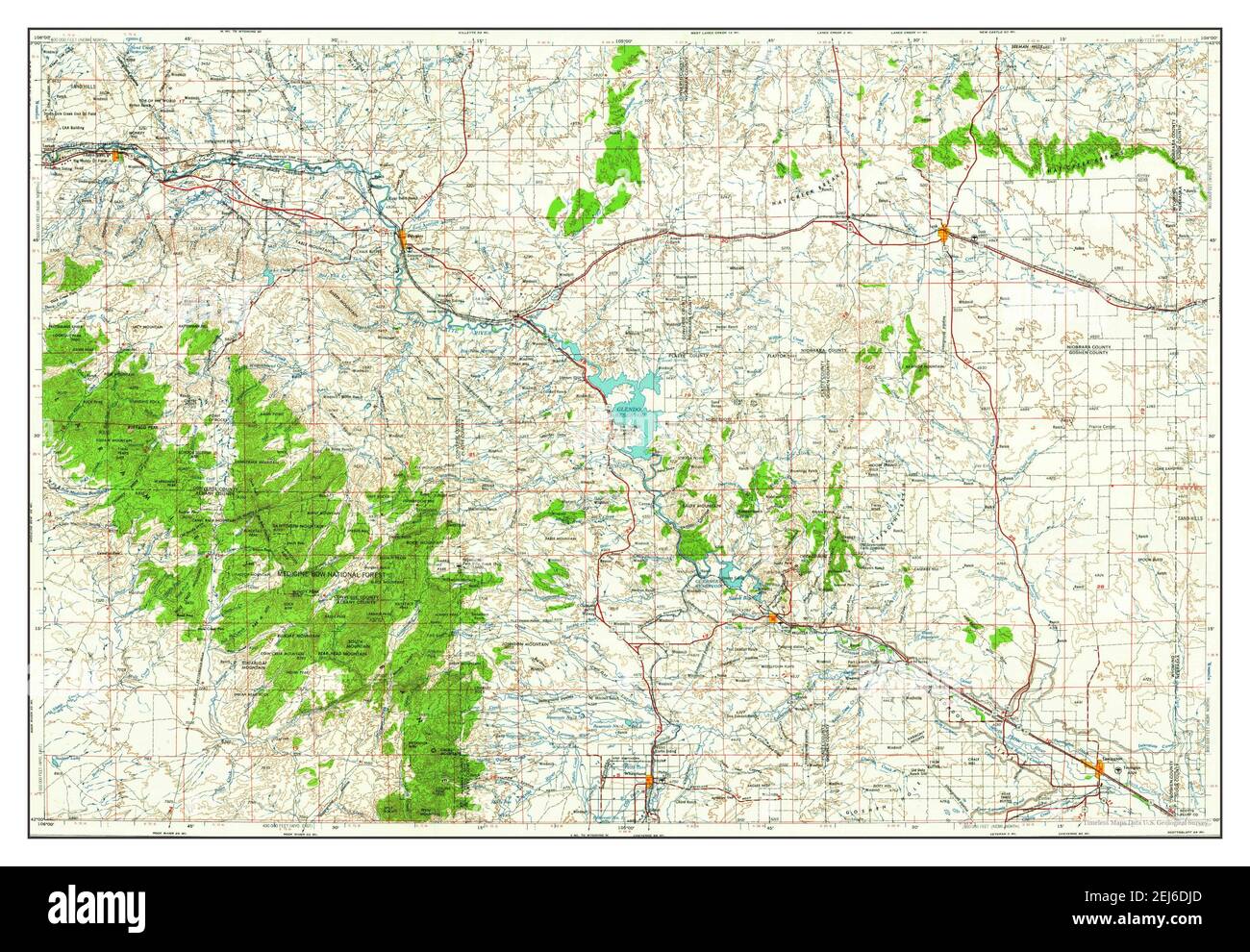 Mapa de torrington wyoming fotografías e imágenes de alta resolución