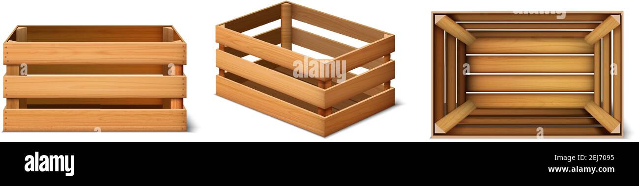 Cajas de madera para frutas Imágenes vectoriales de stock - Alamy