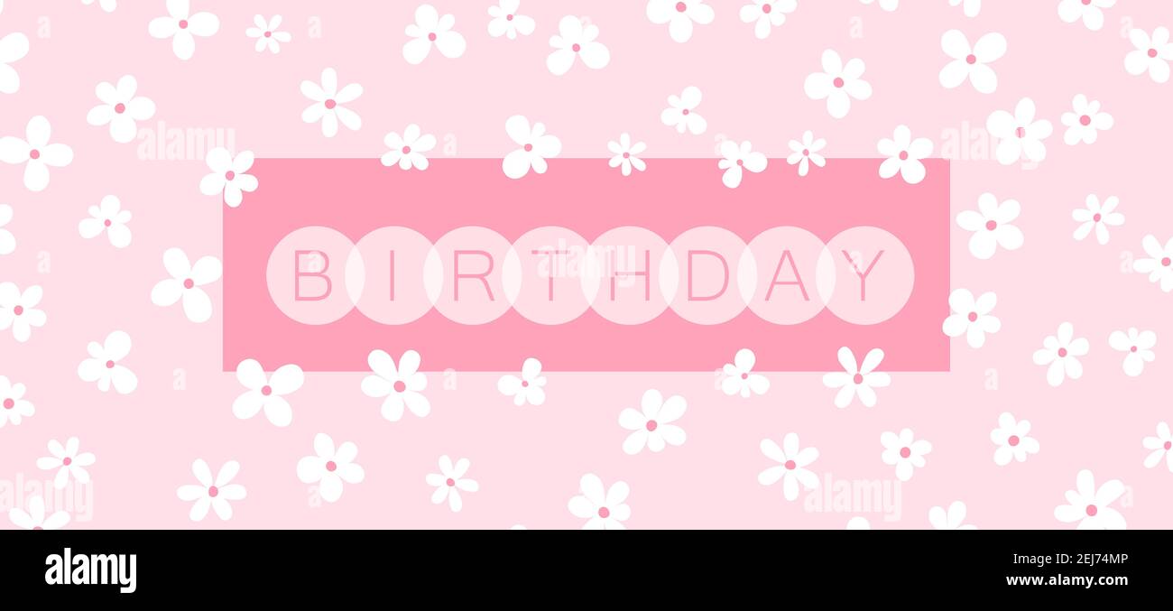 Feliz cumpleaños, vacaciones, felicitación de celebración y tarjeta de  invitación. Banner floral colorido con flores de color sobre fondo claro.  Plantilla de presentación Imagen Vector de stock - Alamy