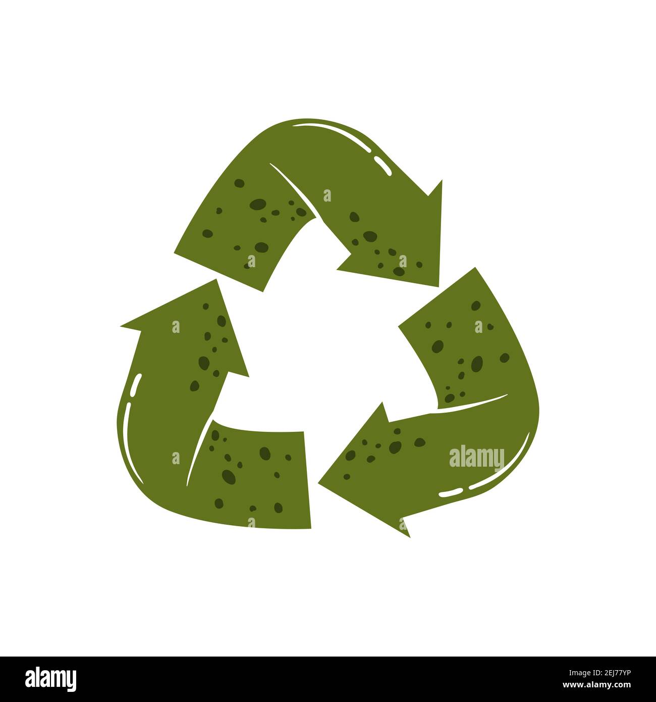 El símbolo de reducción de reutilización de reciclaje de tallarines de  croquis está aislado sobre fondo blanco. Símbolo simple de estilo de vida  cero residuos en dibujos animados planos estilo Imagen Vector