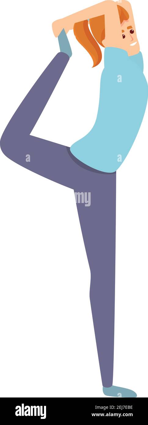 Icono de actividad física de yoga. Dibujos animados de yoga actividad física  icono vector para diseño web aislado sobre fondo blanco Imagen Vector de  stock - Alamy